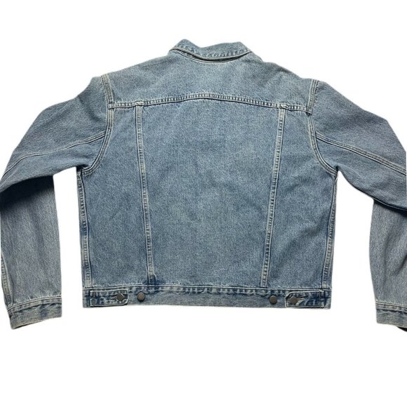 Vintage 90’s Guess Jeans Denim Jean Jacket Cropped Size XXL Made in USA - Picture 2 of 9
